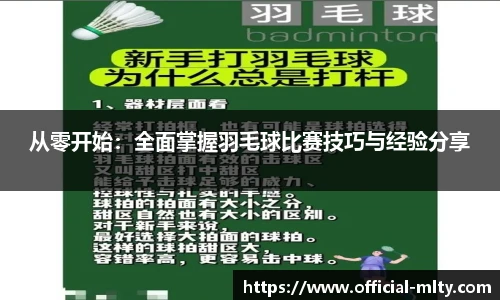 从零开始：全面掌握羽毛球比赛技巧与经验分享